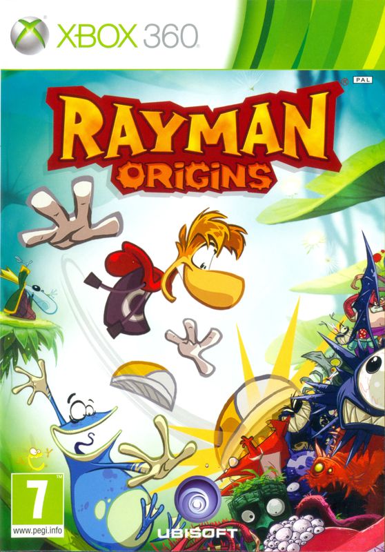 Rayman Origins box art for Xbox 360